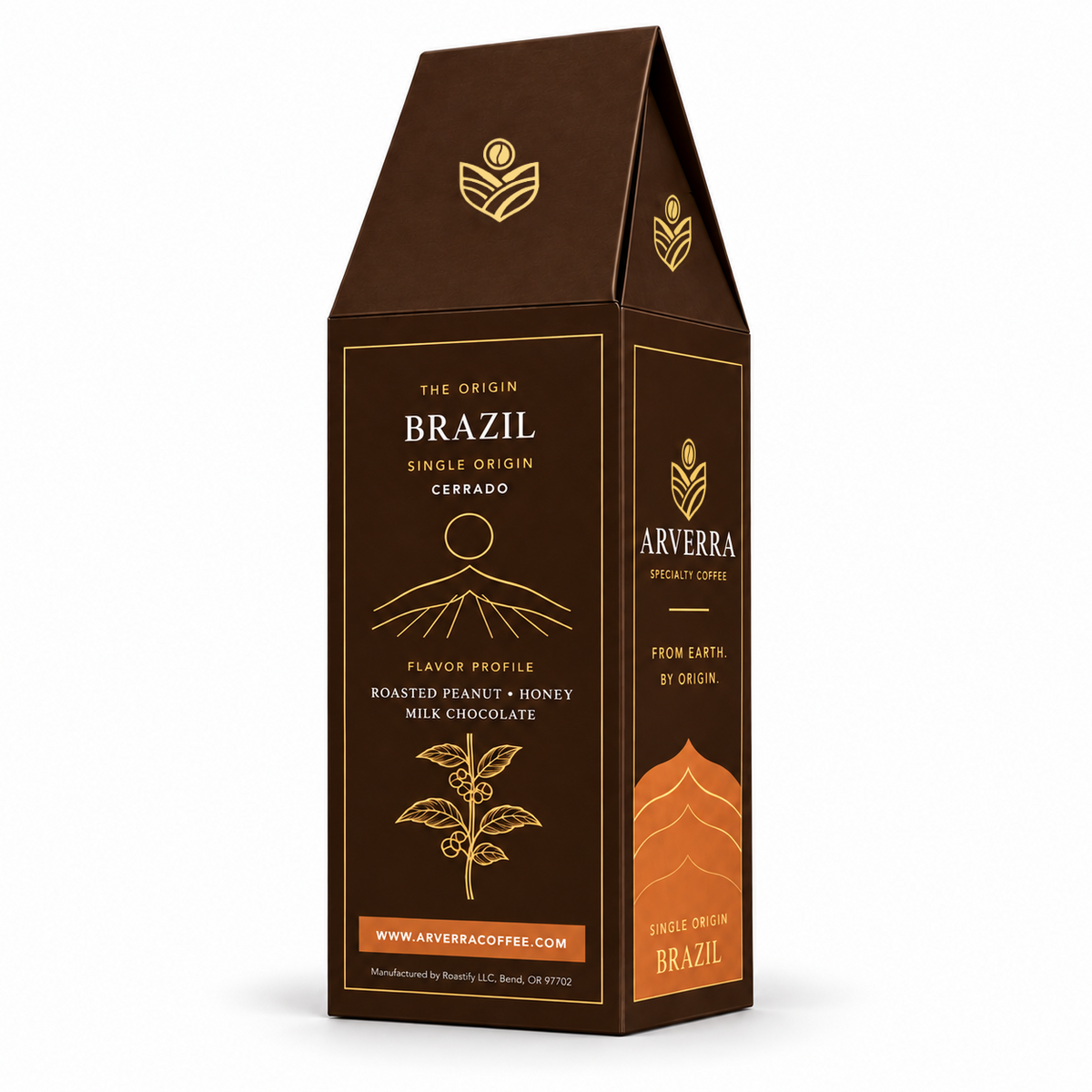 ARVERRA Origin 03 Brazil Cerrado coffee back of the coffee box